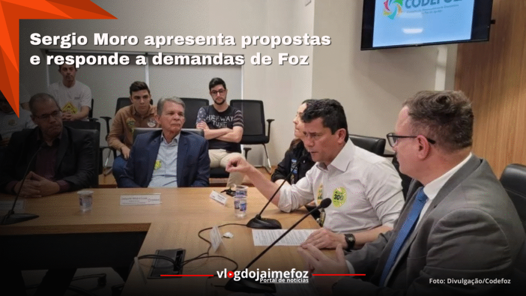Sergio Moro apresenta propostas e assume compromissos durante agenda em Foz
