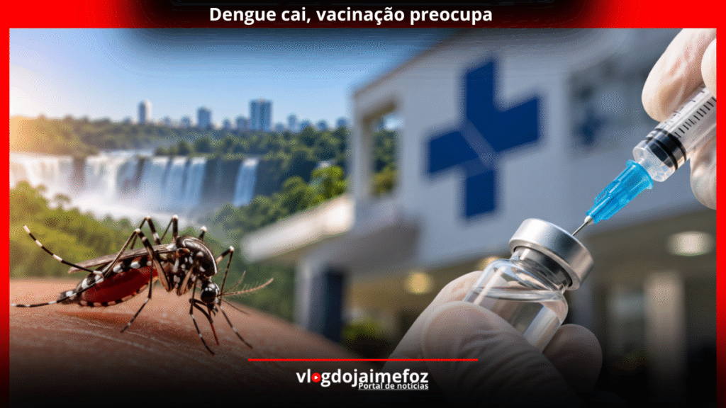Foz reduz casos de dengue, mas números da vacinação chamam atenção