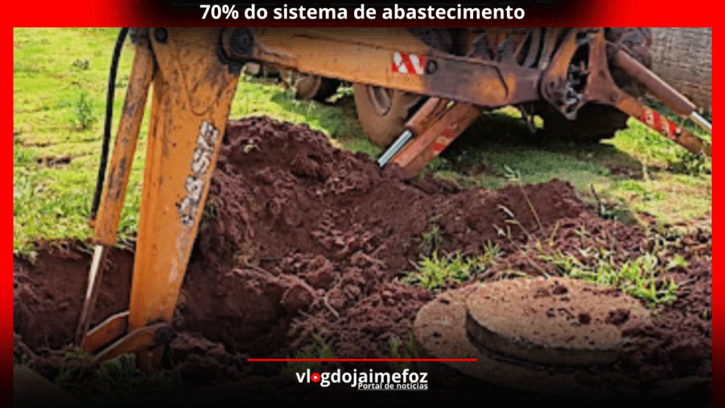 Foz do Iguaçu tem abastecimento de água afetado após rompimento de adutora