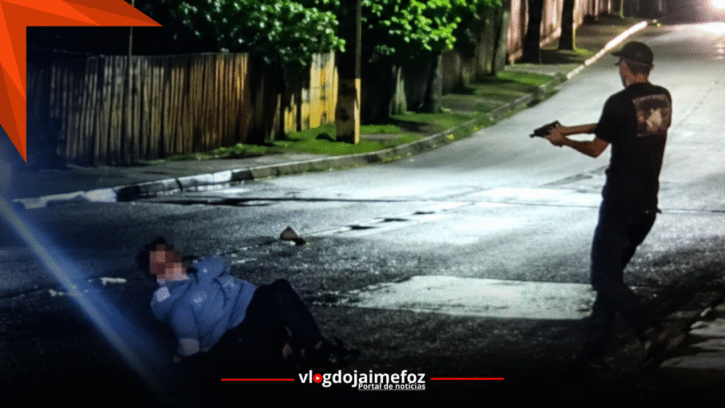 Tentativa de assalto termina em tiroteio e adolescente de 15 anos baleado em Foz do Iguaçu