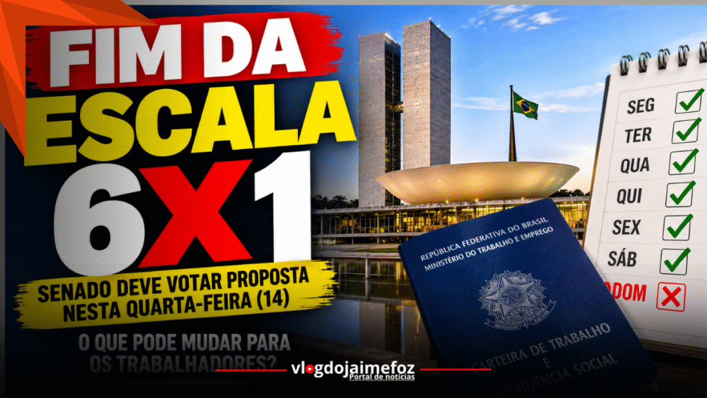 Fim da escala 6×1: Senado prevê votação de proposta que pode mudar jornada de trabalho