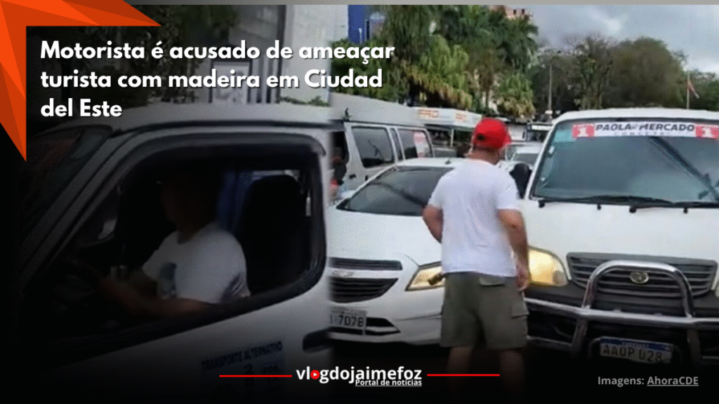 Motorista de transporte alternativo ameaça turista com pedaço de madeira em Ciudad del Este