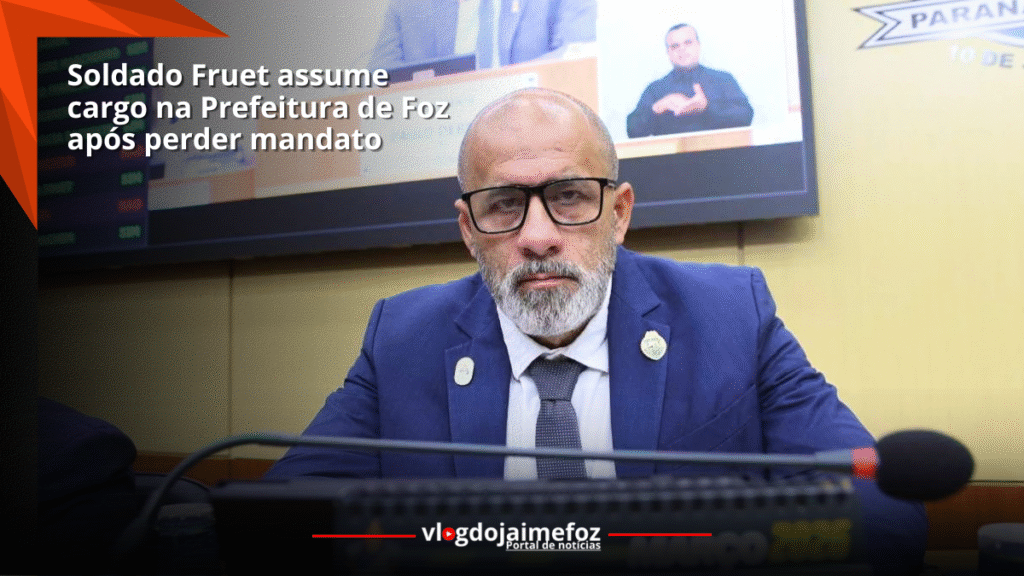 Soldado Fruet perde cadeira na Câmara e assume nova diretoria na Prefeitura de Foz
