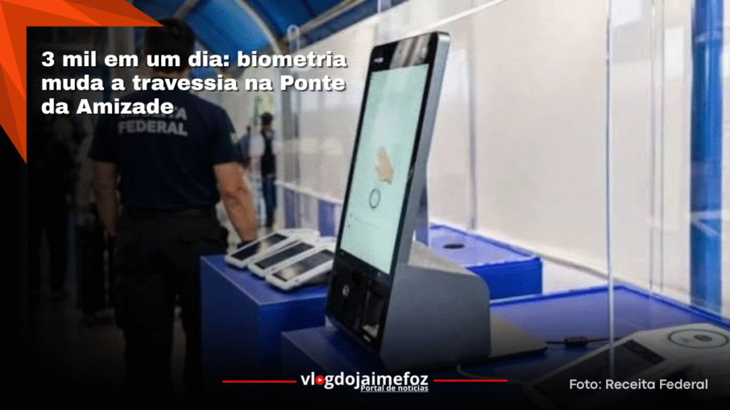 Ponte da Amizade estreia biometria e registra mais de 3 mil passagens